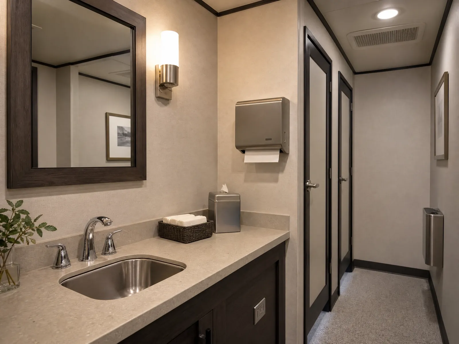 Elevated comfort with restroom trailers portable sanitation setup